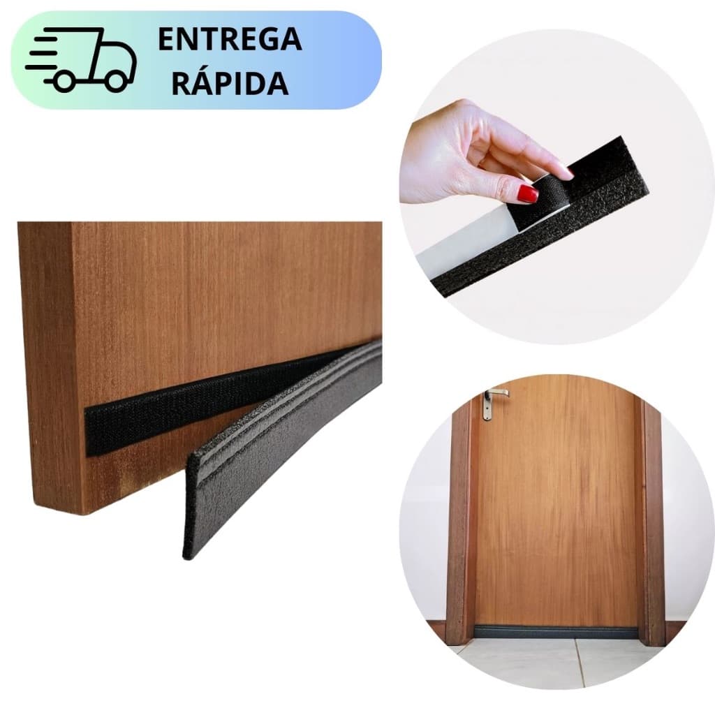 Veda Porta Rodinho Protetor Adesivo 80 Cm Para Água Insetos