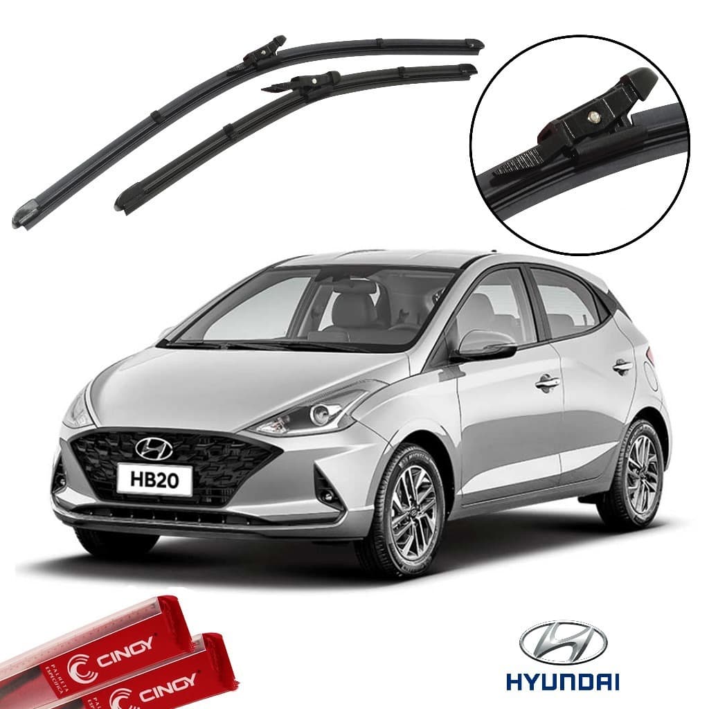Par Palheta Original Hyundai HB20 HB20S 2020 2021 2022 2023 2024 2025 Limpador Dianteiro Paleta