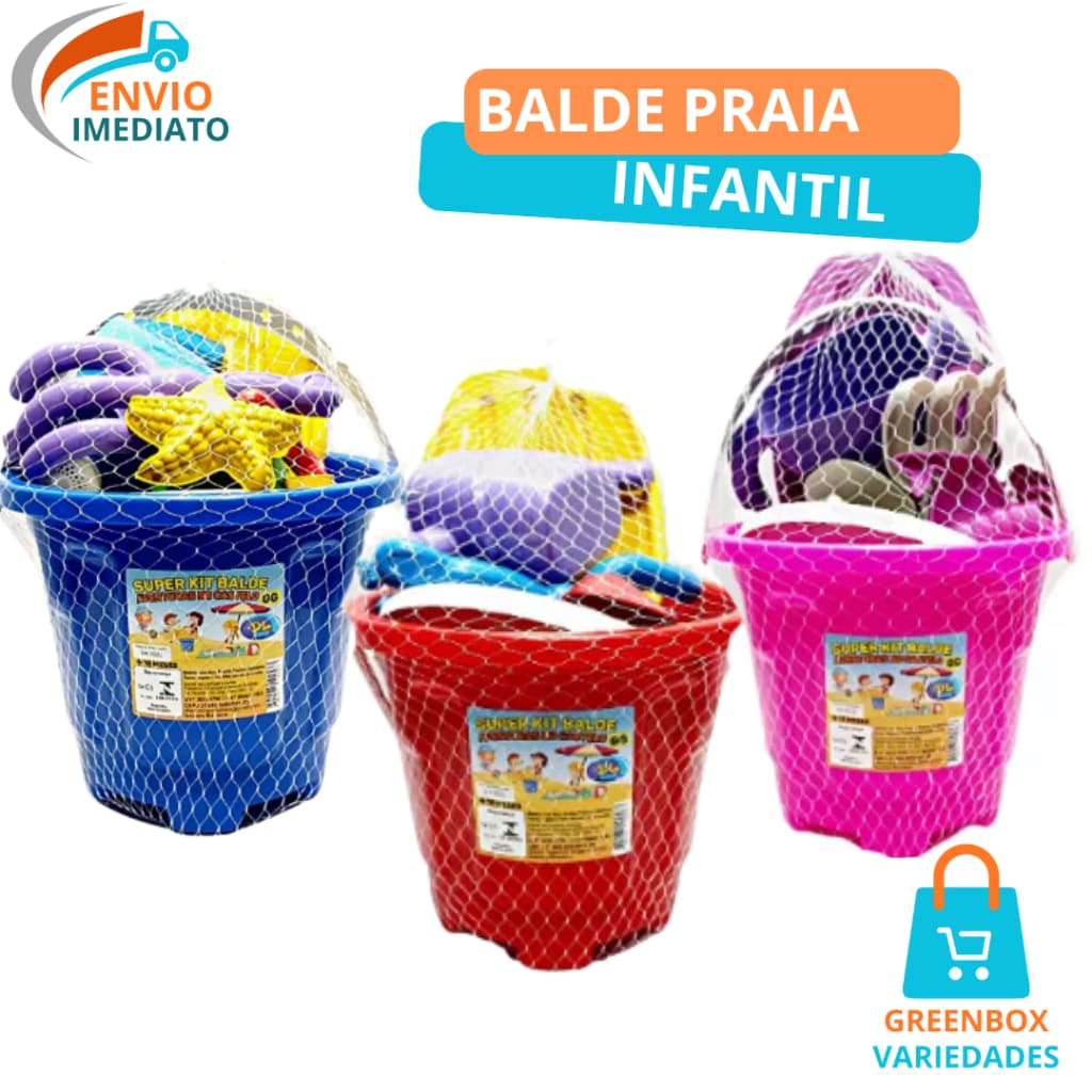Kit Baldinho Infantil Praia Castelinho  Promoção Balde Brinquedo