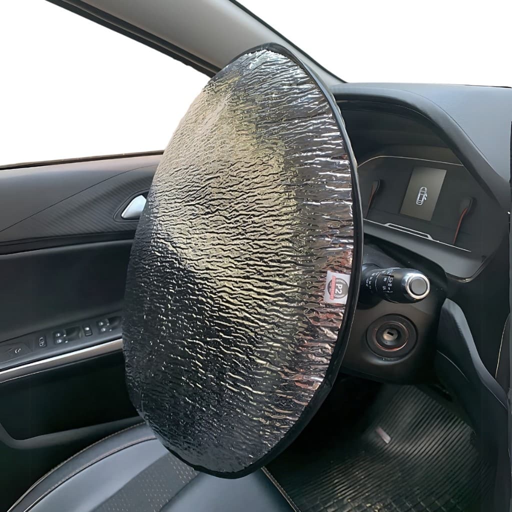 Protetor Solar Automotivo P/ Volante Capa Metalizada - carro caminhão