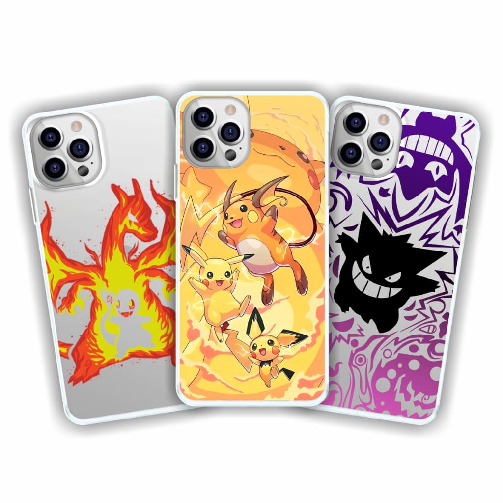 Capa de celular Pokemon capa personalizada Efeito Pikachu Gengar Blastoise Charizard Mega capinha