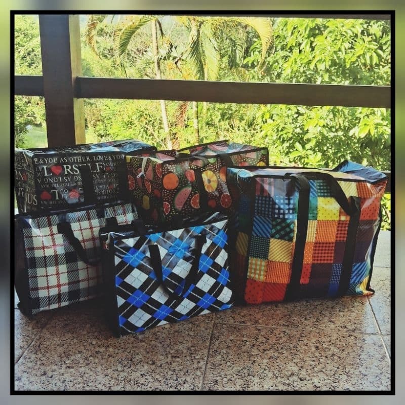 Bolsa RetornaveI Impermeável Grande com Ziper - Resistente e Estilosa para Mercado Viagens Mudanças e Compras