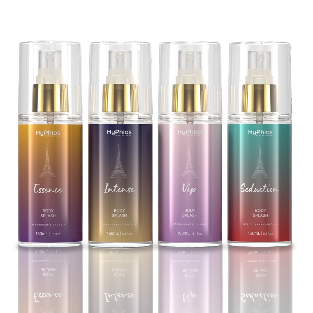 Kit com 04 Body Splash MyPhios Professional