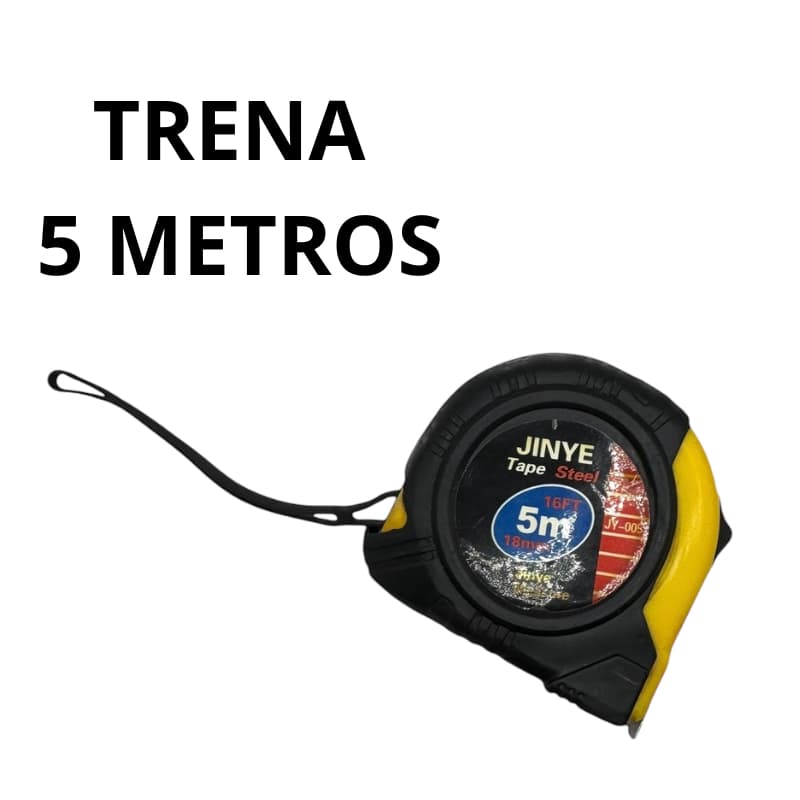 Trena JY005 Medidora 5 Metros Fita Métrica Emborrachada