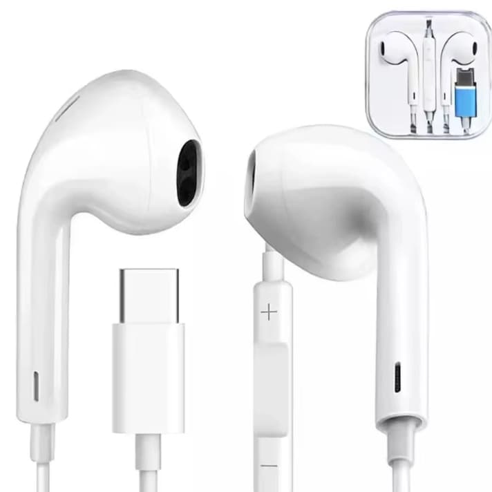 Fones De Ouvido Com Fio Para iPhone 15 16 USB-C Plug Pro max
