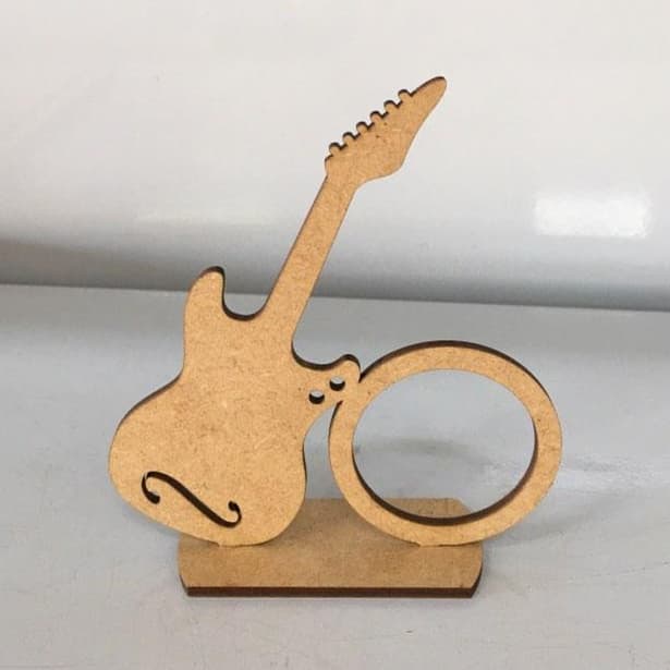Kit 30 Lembrancinha Guitarra Porta Bombom Em Madeira Mdf Cru Para Festa Temática Musica Decoração