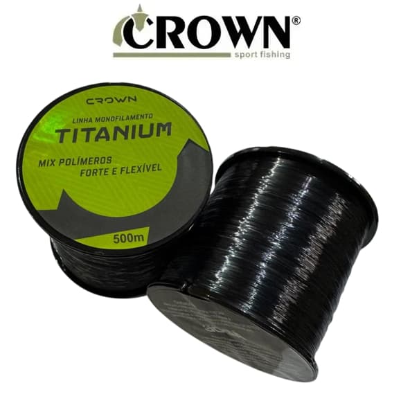 Linha Titanium Crown Monofilamento 500m - Varias Medidas