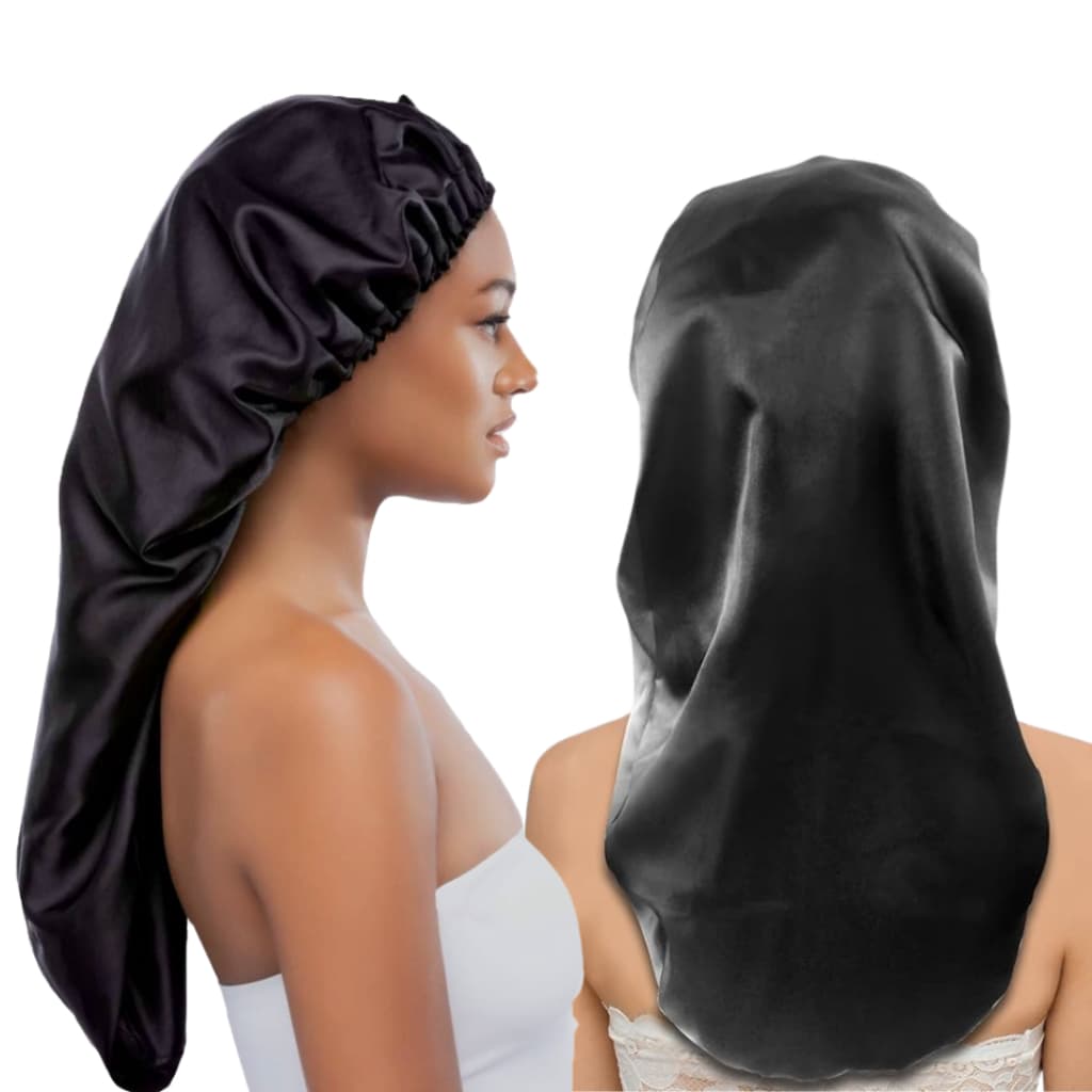 Touca De Cetim Grande Antifrizz Toca Cetim Cabelo Tranças Cachos Dreads Dormir Longa