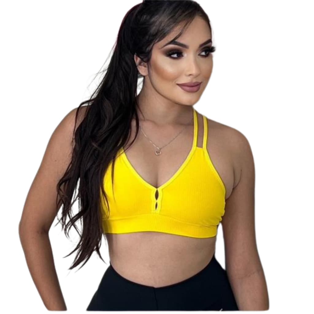 Top Poliamida com bojo, Academia, atividades físicas, top fitness