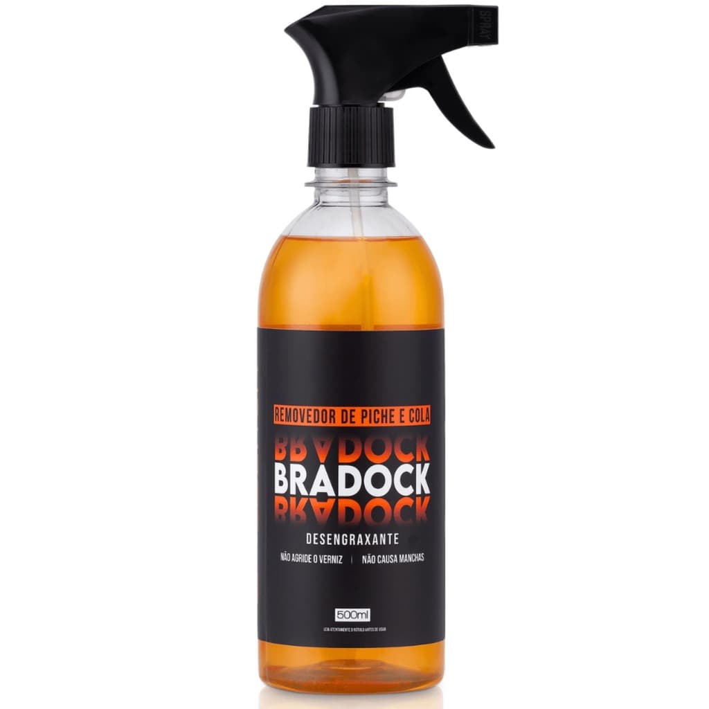 Desengraxante Braddock 500ml - Removedor de Piche e Cola, Não Mancha, Ideal para Uso Automotivo