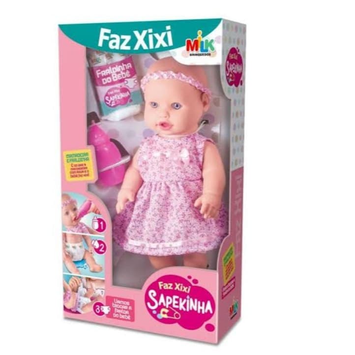 Bebê bonecas  sorinho /faz xixi/ Dentinho c/ Acessórios ou Boneca papinha faz cocô