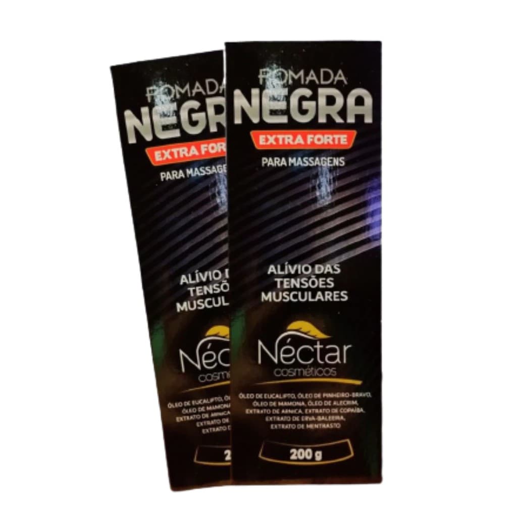 Kit 6 unidades Pomada Negra Extra Forte 200g - ORIGINAL