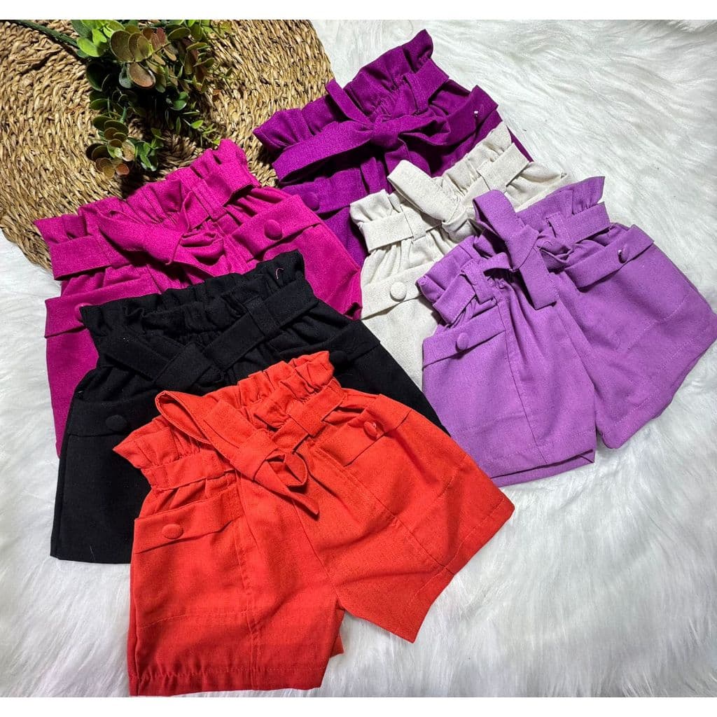 Shorts Alfaiataria Infantil 04 ao 10  Anos