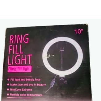 Ring fill Light 8 e 10 polegadas Ring Light Iluminador Selfie Makeup Tripé Luz
