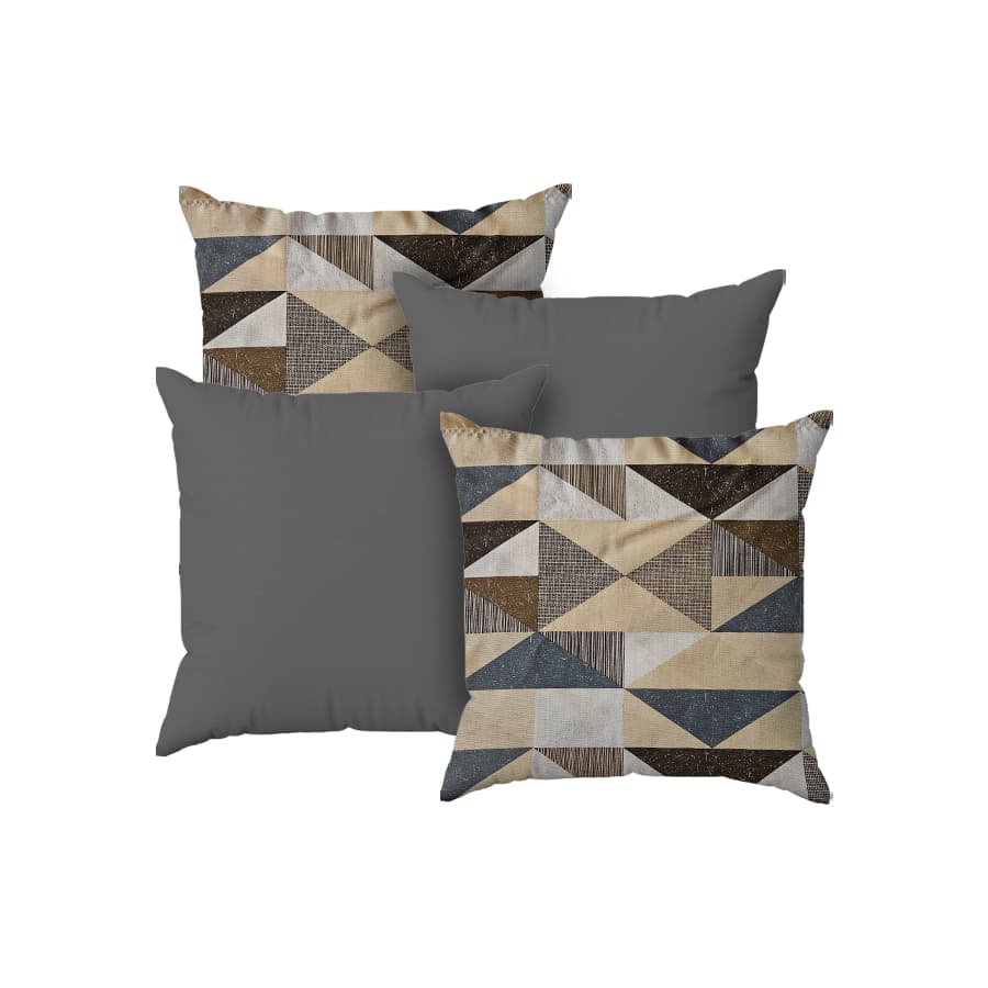 kit 4 Capas de Almofada 45x45 Gorgurinho Lisas e Estampadas