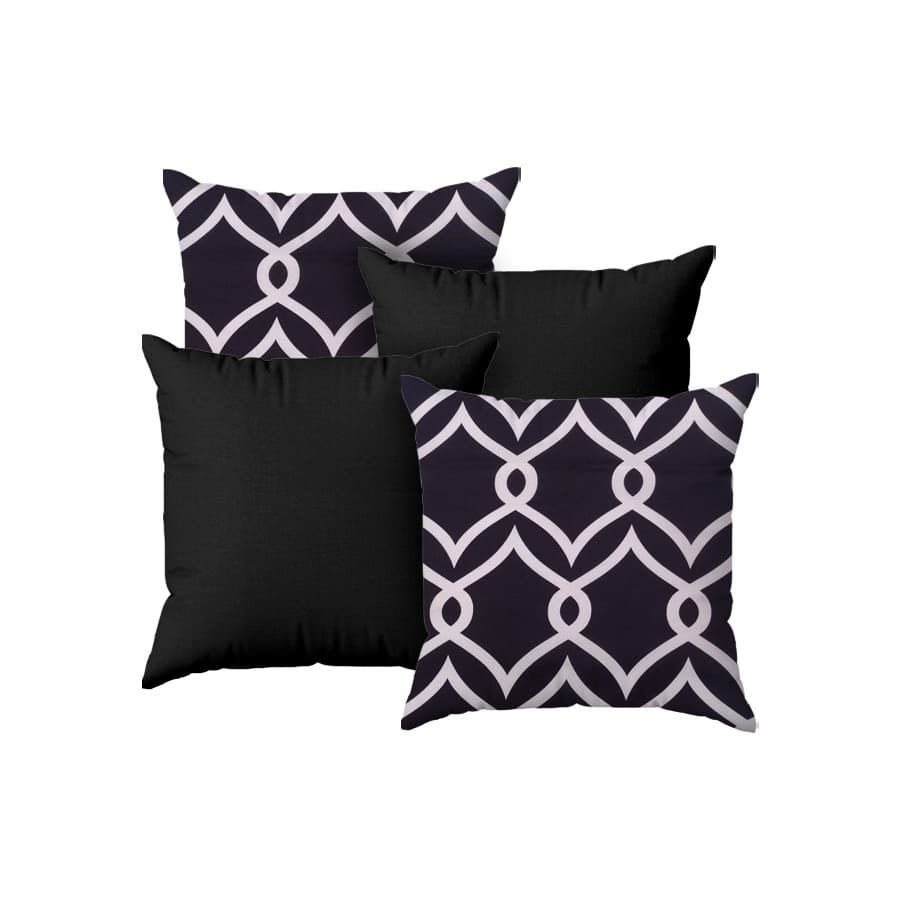 kit 04 Capas Para Almofada Decorativas Sala 45x45 Com Zíper Decoração de Sofá