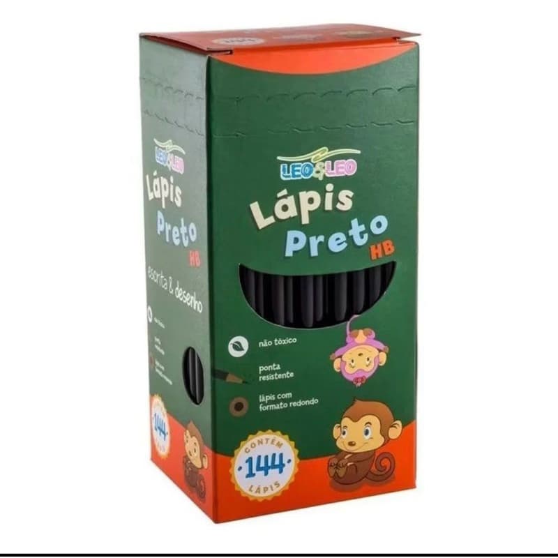 lápis grafite Léo e Léo / caixa com 144