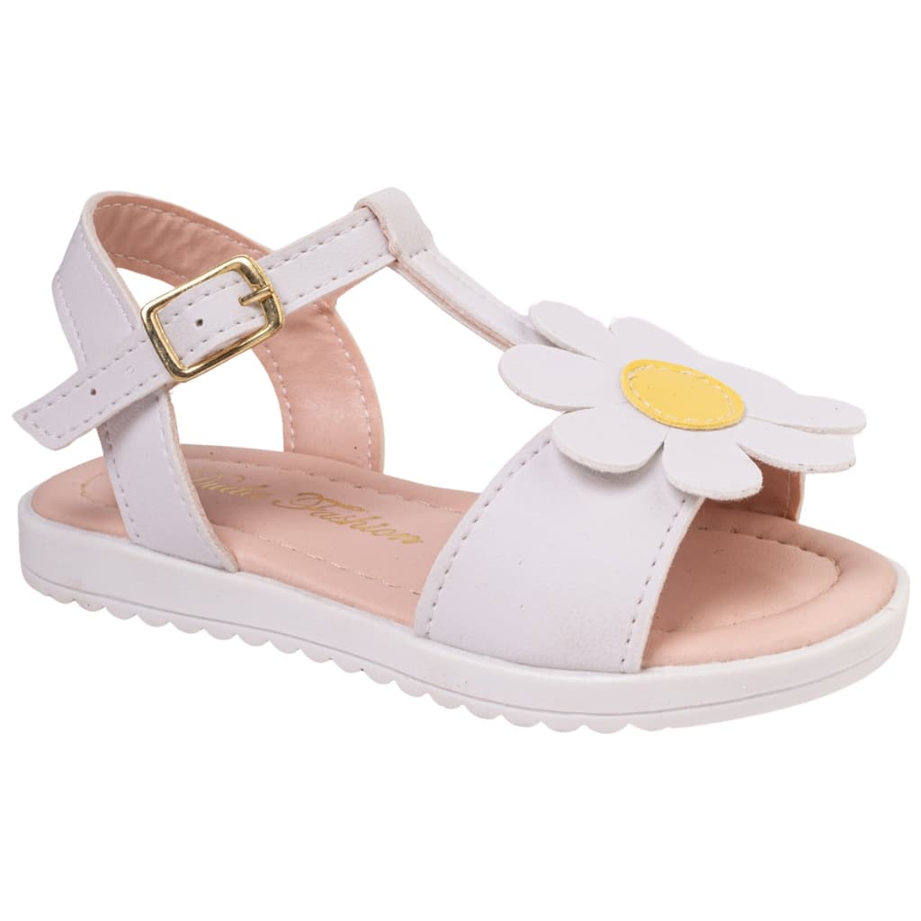 Sandália Infantil Branca Margarida