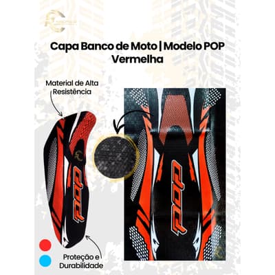 Capa De Banco Moto Personalizada Para POP 100/110