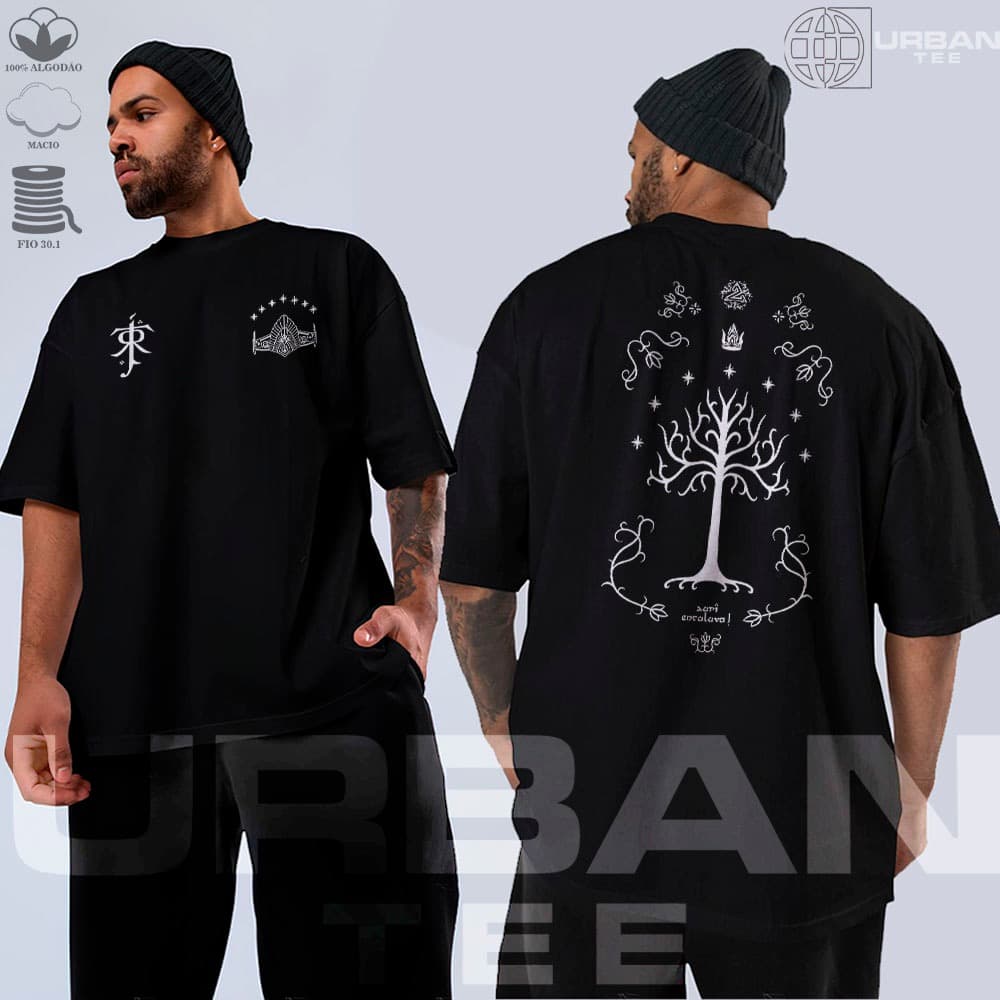 Camiseta Senhor Dos Anéis Arvore Do Gondor Nimloth All Unissex