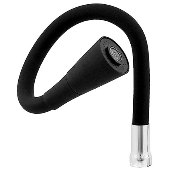 Tubo Cone Preto Flexível para Torneira 3/4 Dupla Jato Chuveiro