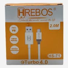 CABO HREBOS ENTRADA V8 PARA CARREGAR TELEFONE