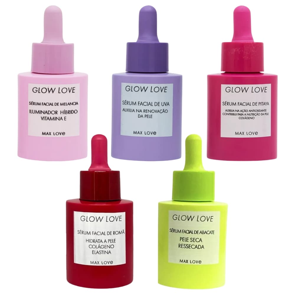 Sérum Facial Glow Love Diversos Sabores - Max Love