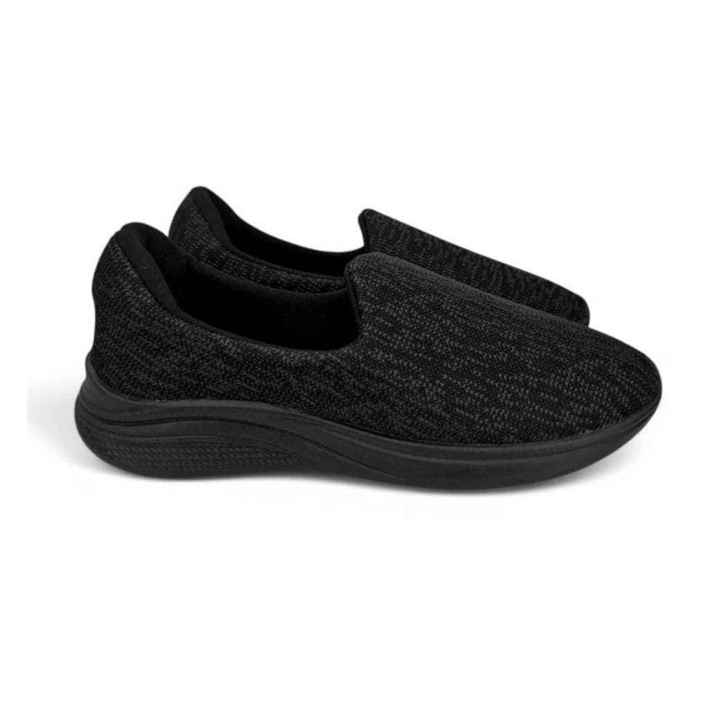 Tênis Feminino Adulto e Infantil Calce Fácil Slip On Casual Grafite Forrado Lindo Confortável Loja de Fábrica
