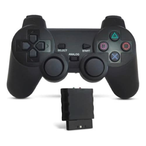 Controle Para Ps2 Joystick Console Analógico Sem Fio PORTATIL PILHA LONGA DISTANCIA