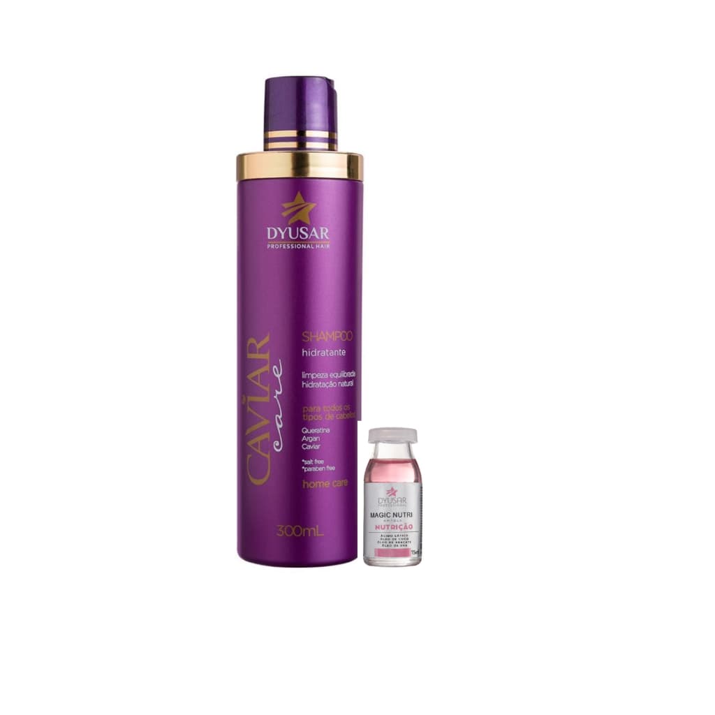 Shampoo de Nutrição Caviar Care e Ampola de Nutrição Magic Nutri 15ml DYUSAR