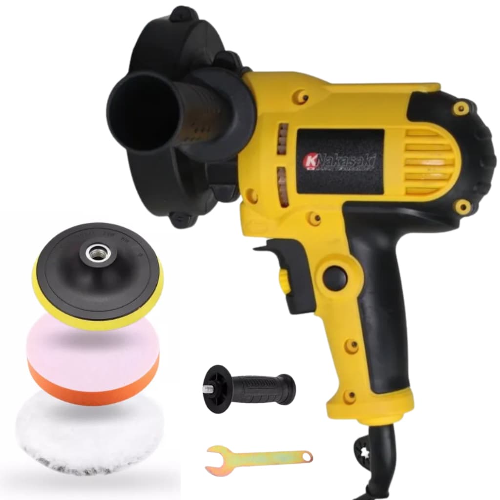 Polidor Politriz Lixadeira 850W Multifunções Angular Automotiva Profissional Esmerilhadeira