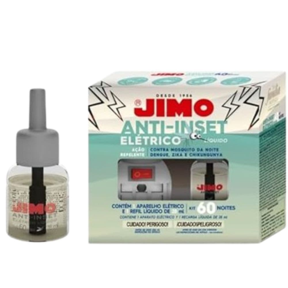 Jimo Anti-Inset Repelente Elétrico + 1 Refil 60 Noites Bivolt