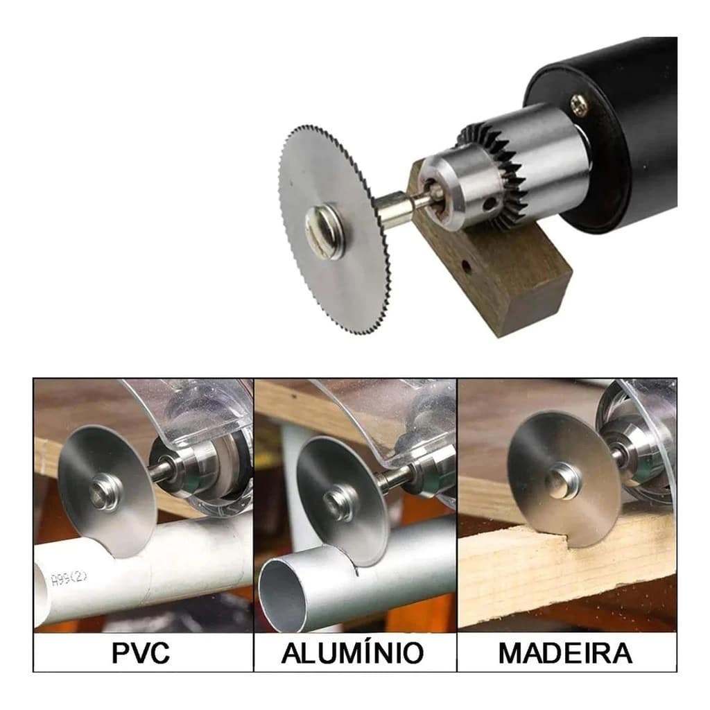 Kit Mini Disco Serra Circular Micro Retifica Alta Qualidade