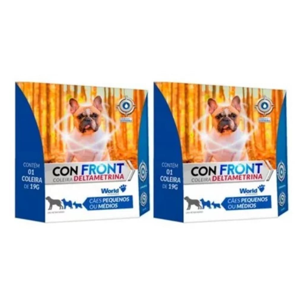 Kit 2 Coleira Antiparasitaria Antipulgas Cães Pequenos Médio