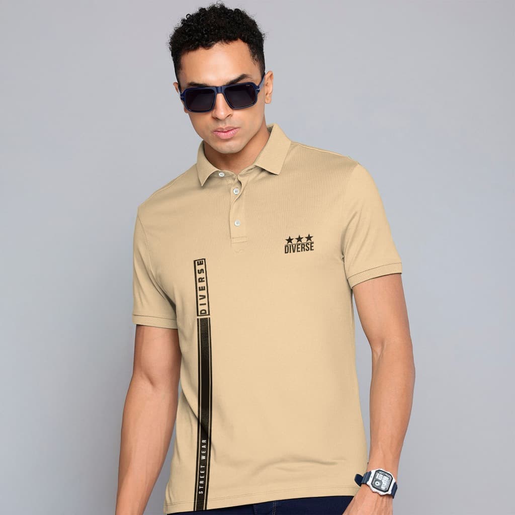 Camisa POLO FAIXA Manfinity Manga Curta camiseta Masculina  Piquet
