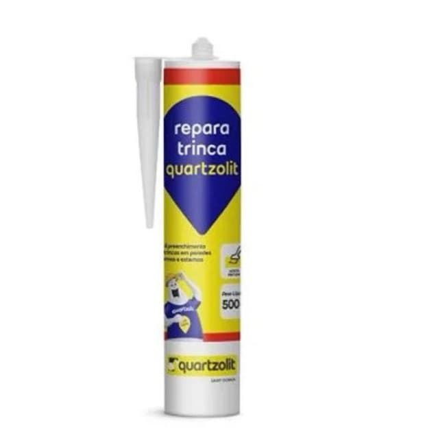 Repara trinca Quartzolit 500g (Facil preenchimento em trincas e paredes internas e externas)