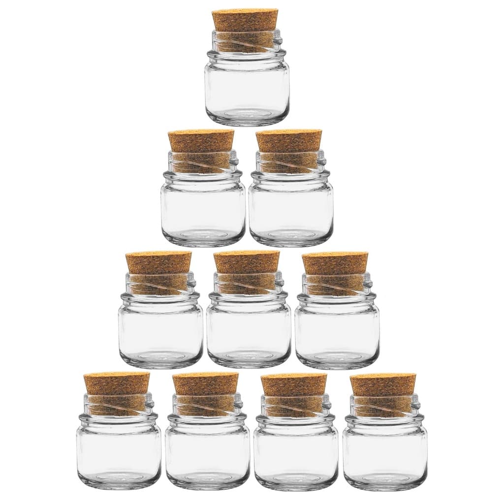 Kit 20 Potinhos Vidro Tampa Rolha Geleinha Vela 40ml Oferta