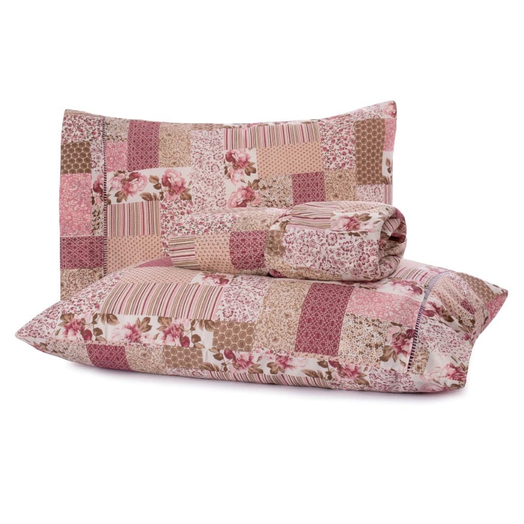 Lençol Solteiro Estampado 2 Peças No Tecido 100% Algodão - CASA MOURA DECOR