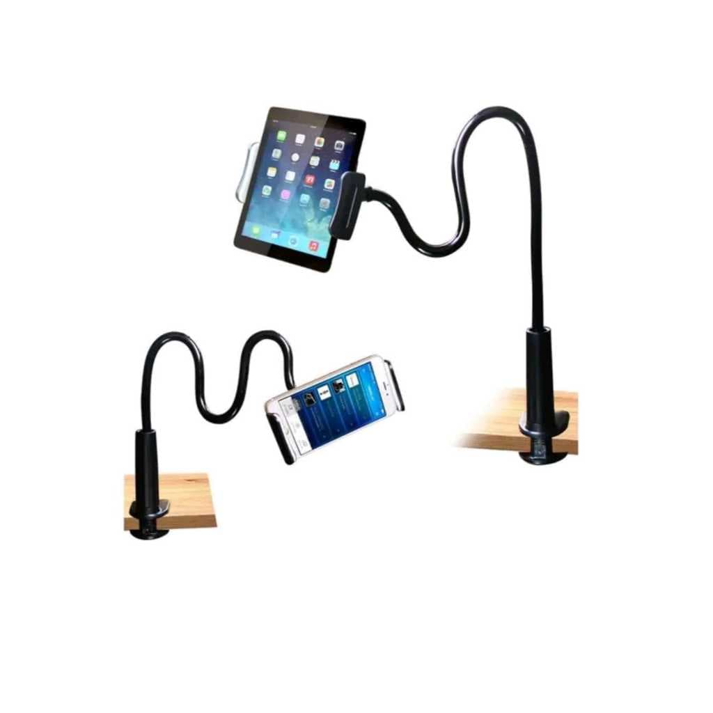 Braço Flexível Suporte Universal Celular Tablet Mesa Cama MTG036
