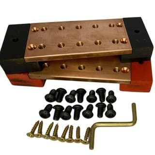 Par De Barramento De Cobre 10 Vias 2x1/4