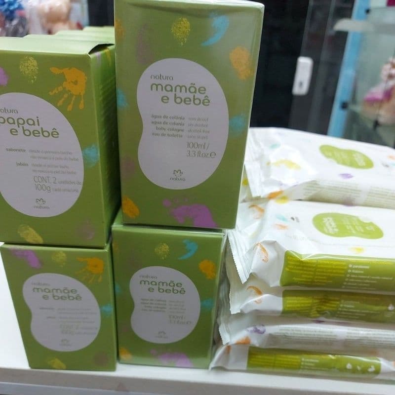 kit de mamãe e bebê natura