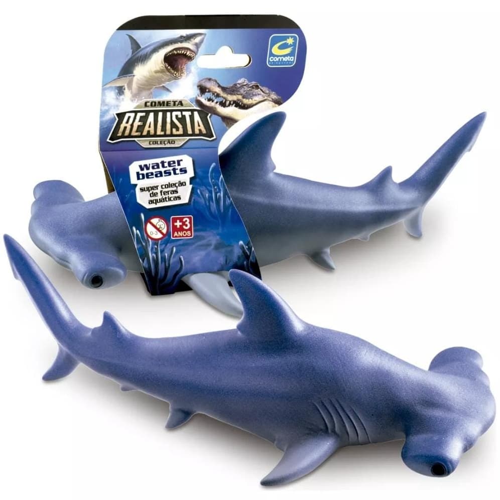 Brinquedo Tubarão Martelo Em Vinil Macio Super Realista - Envio Imediato -