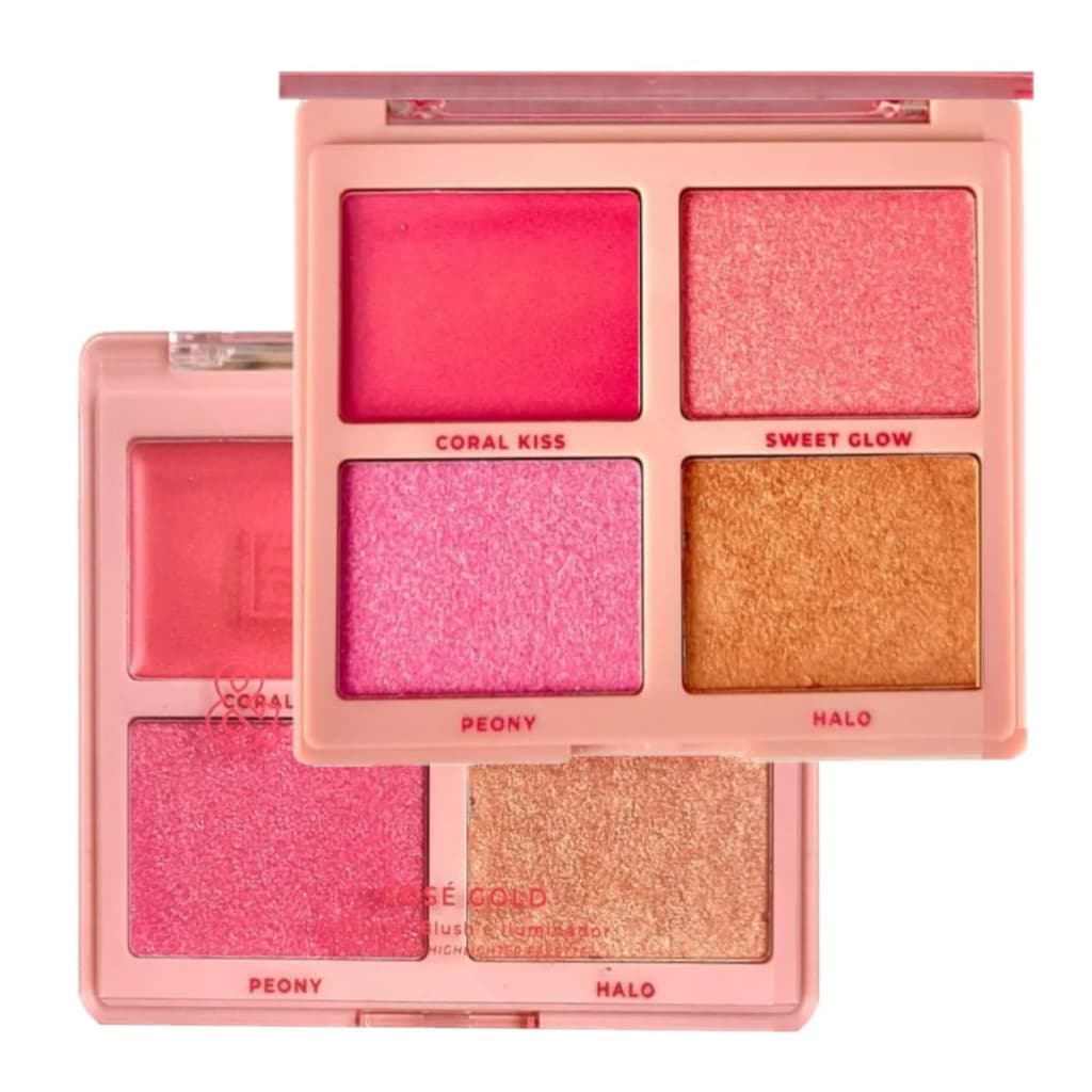 Lançamento Blush e Shine Paleta de Blush e Iluminador Linha Rosa da Ruby Rose