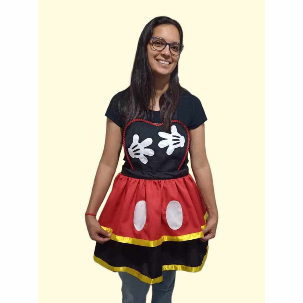 Avental fantasia do Mickey Minnie