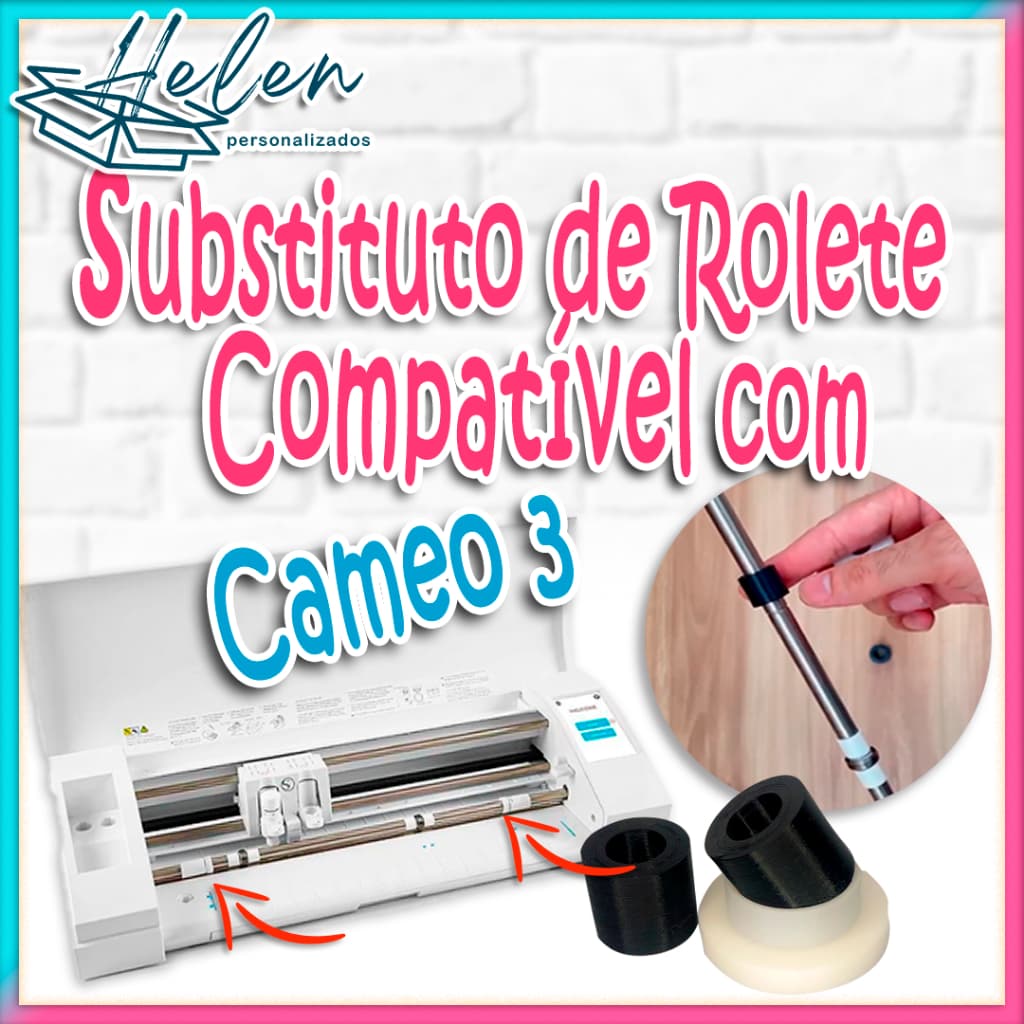 Substituto de Rolete para Eixo da Plotter de Corte Compatível com Cameo 3 e 4 Reparo da Plotter