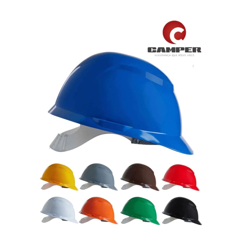 Capacete De Segurança Com Carneira Obra Proteção Trabalho Epi Eletricista Engenheiro Avant Camper