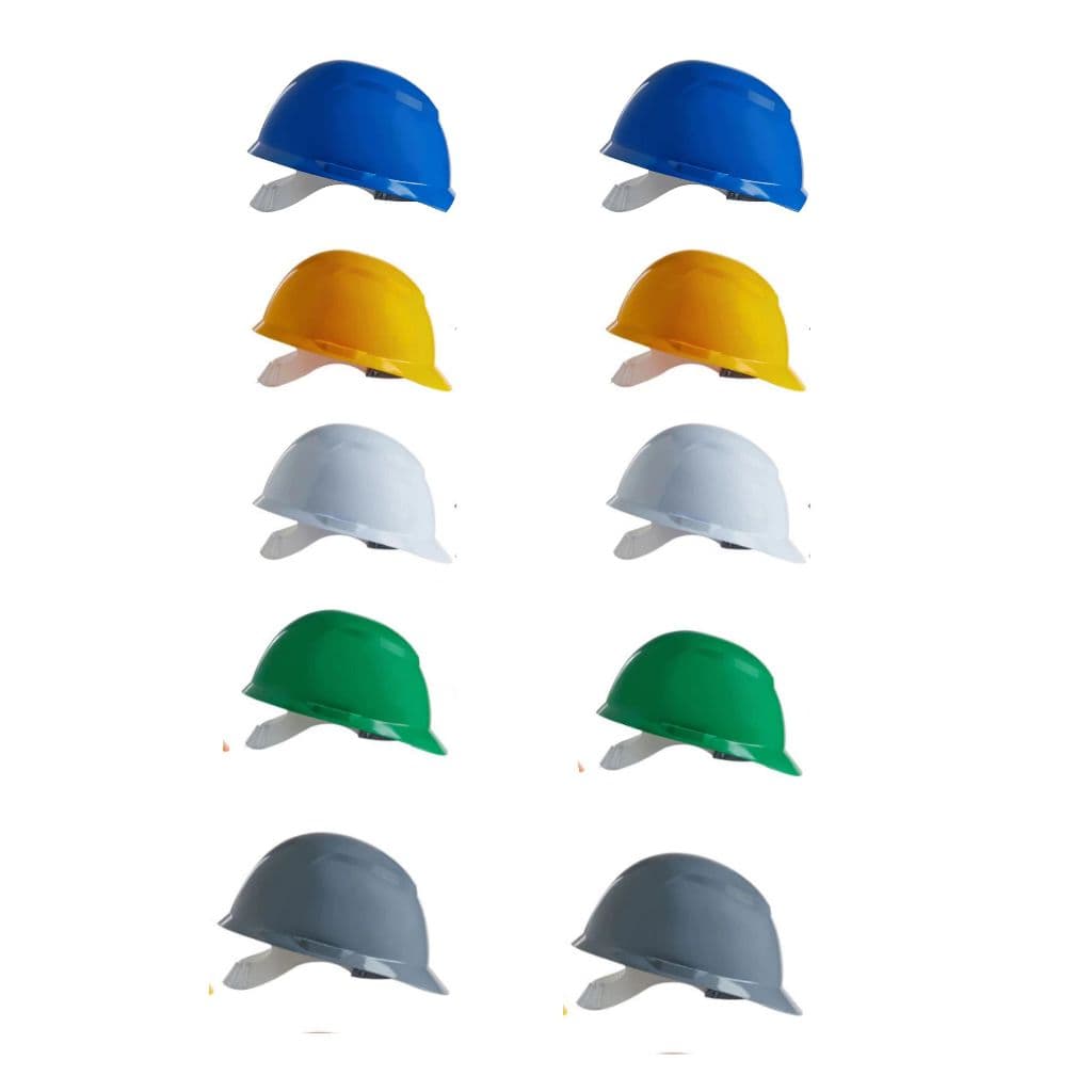 Kit 10 Capacete De Segurança Com Carneira Obra Proteção Trabalho Eletricista Engenheiro Avant Camper