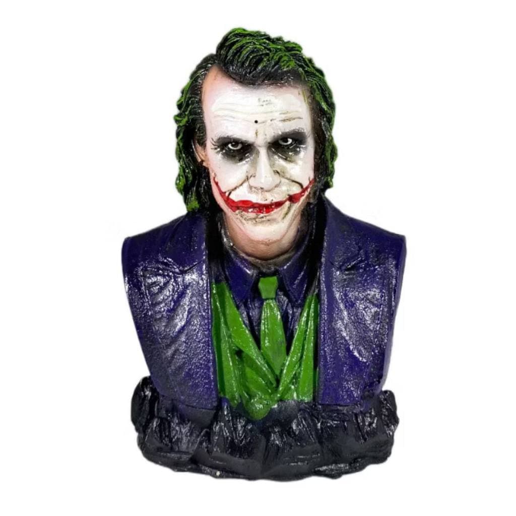 Boneco Busto Coringa Joker Decoração Coleção Estátua Resina Edição Especial