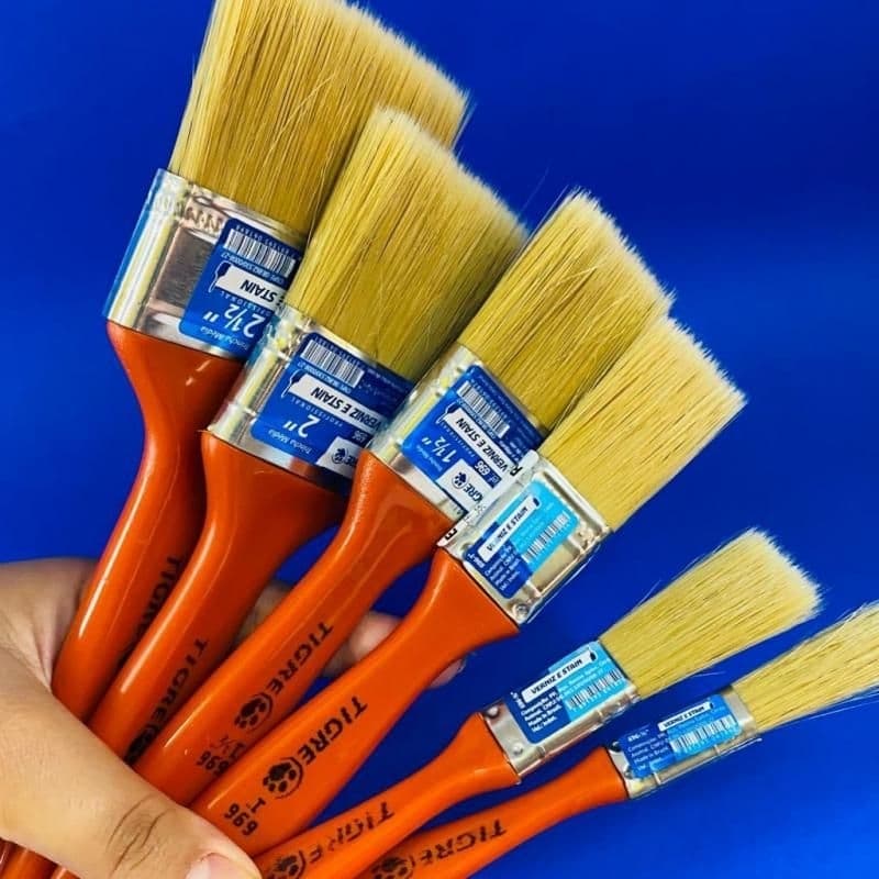 kit Pincel da Tigre Econômica sérdas macias para Pintura de Látex Acrílico esmalte Verniz madeira parede em geral