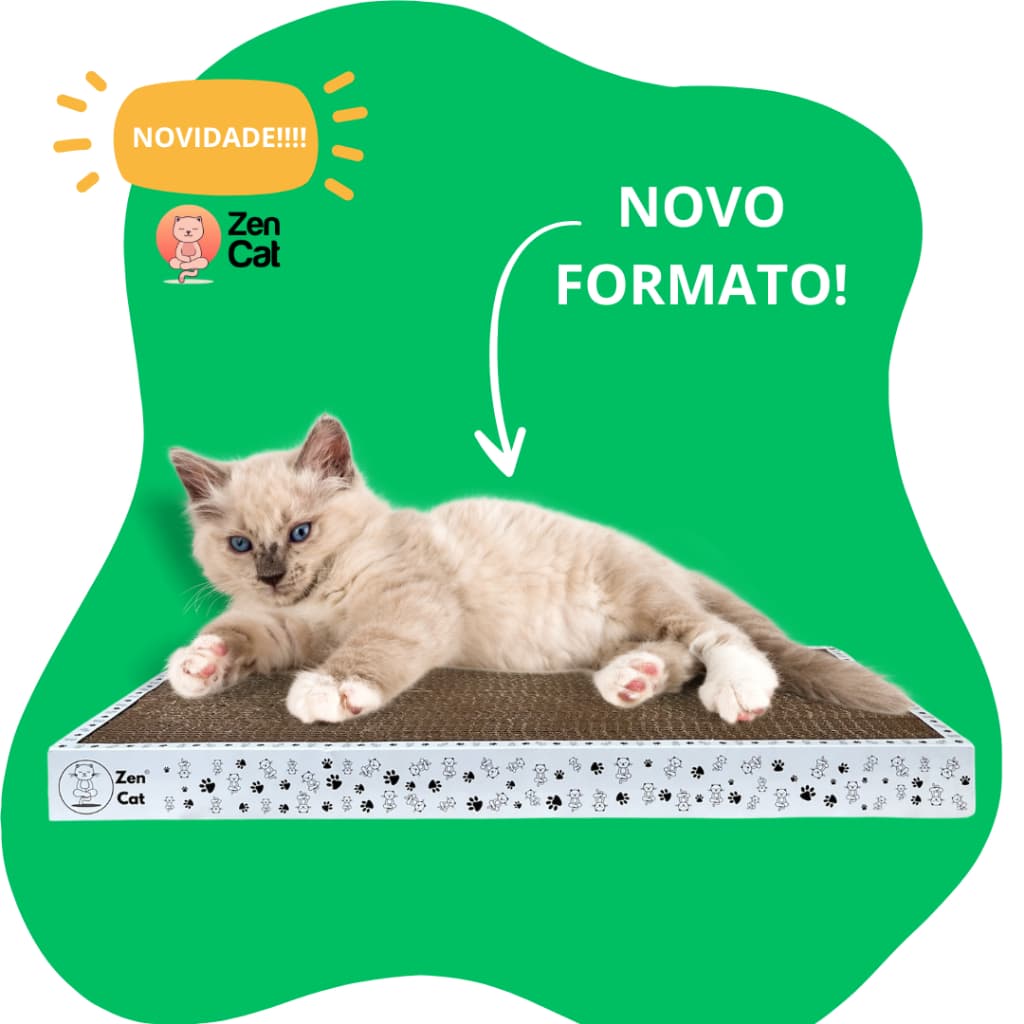 NOVO FORMATO Arranhador De Papelão Caminha Premium Para Gatos